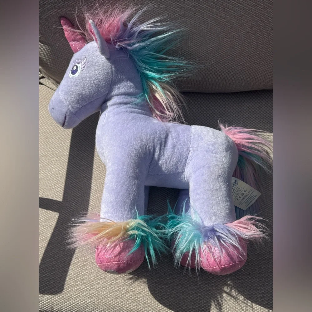 Build-A-Bear Pastel‎ Plush with Multicolor Mane Enchanted Unicorn Fairy Friend